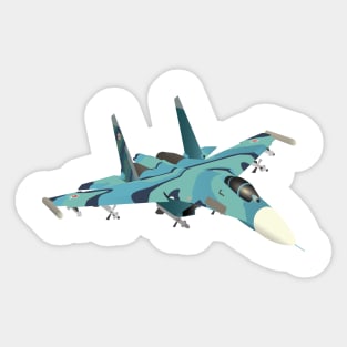 Su-27 Russian Jet Fighter Sticker